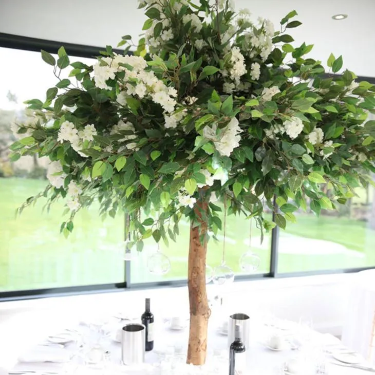 5ft Sab Hauv Tsev Artificial Ficus Ntoo Rau Kab tshoob Centerpieces